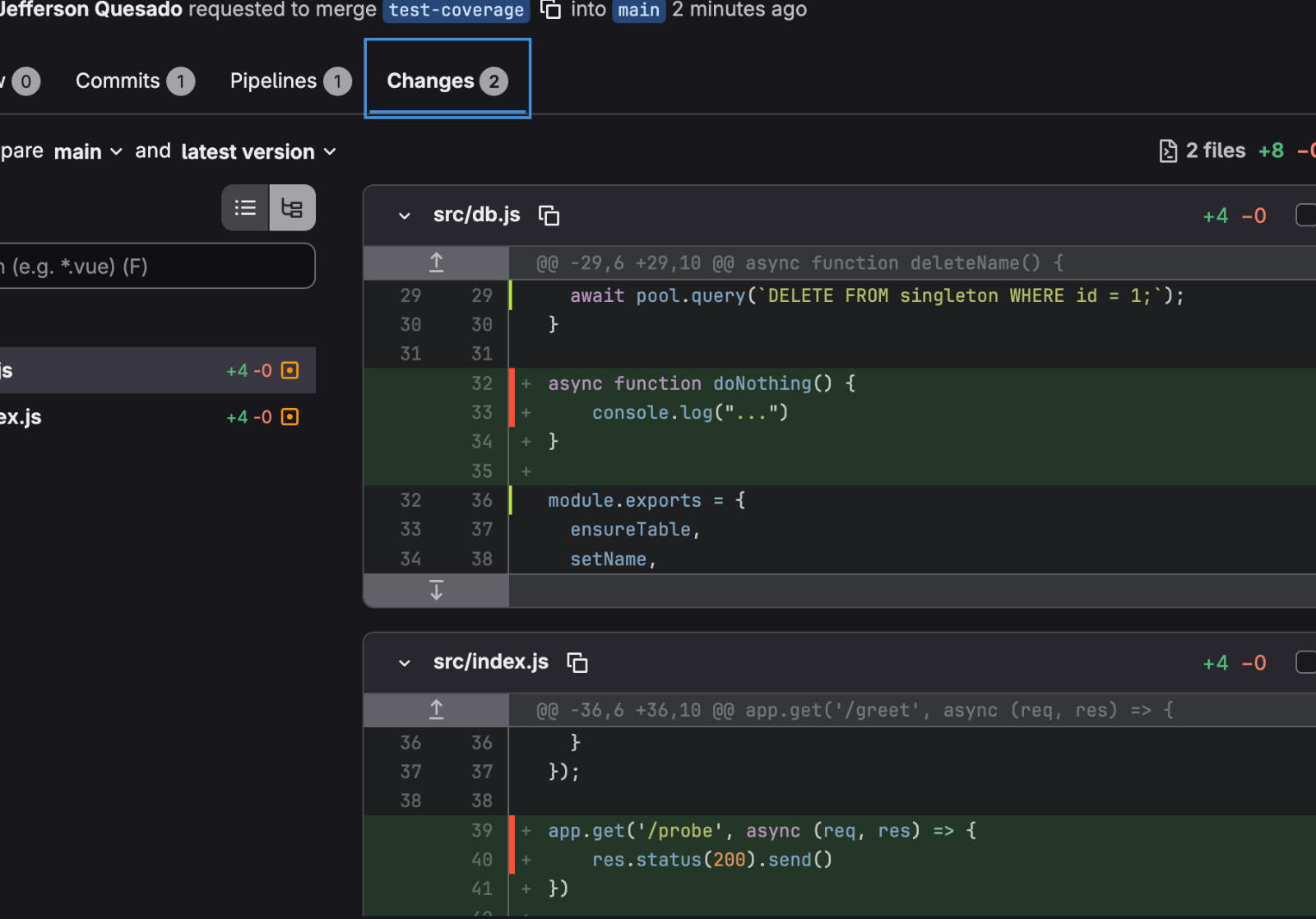Mostrando a cobertura: se estiver pintado de vermelho, não bateu nem uma vez; agora, se estiver verde, já passou nese lugar