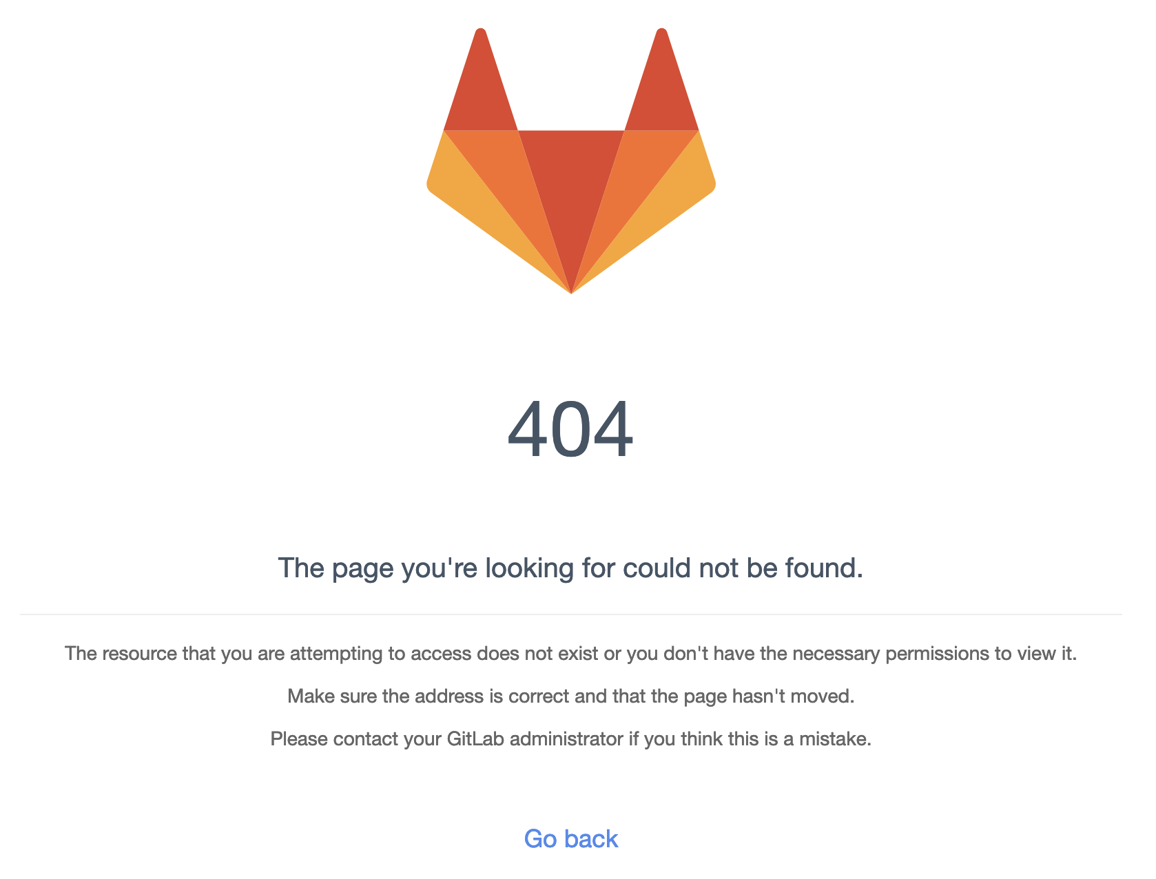 gitlab 404 padrão