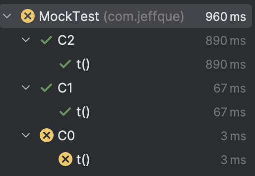 MockTest: C2 OK, C1 OK, C0 X